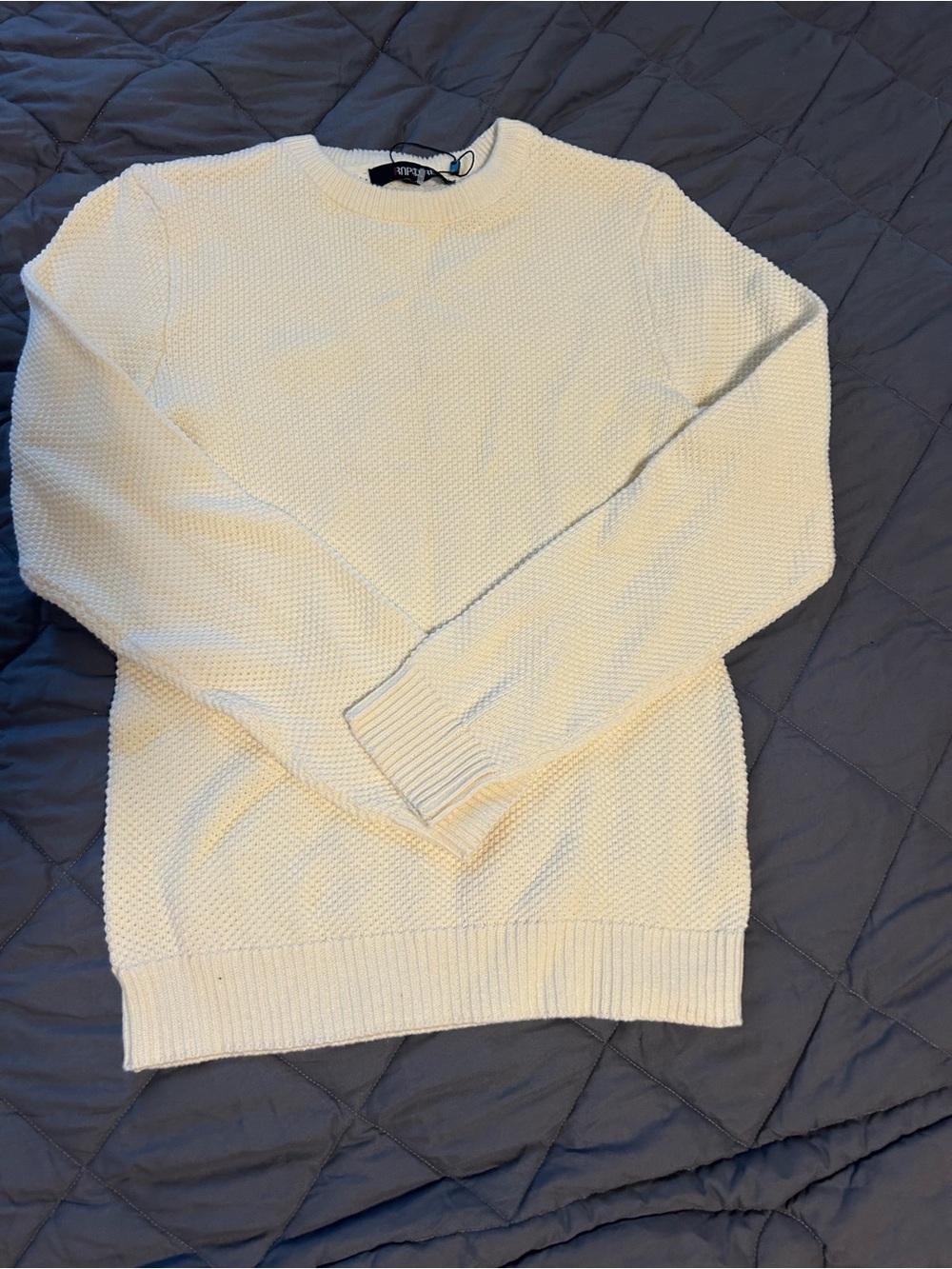 Aritzia Cream Waffle Crew Sweater